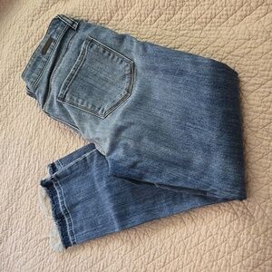 Kut Reese Ankle Straight Leg Raw Hem